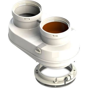 Двойной универсальный комплект распределительного ПО/ГВ с d60/100 на d80/80 GROPPALLI S.R.L. (BB11259)