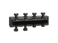 Сталевий колектор в ізоляціїї Caleffi S.p.a. Ø1 1/2" З x 1 1/2" В (накидні гайки) 2+1 пари 125 мм (550221)