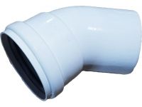 Коліно 45 градусів для турбованого газового котла d80mm AL - 1