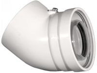 Коліно 45 град. для конденсаційного котла коаксіальне d80/125 PP-R (CE.00.66 C)