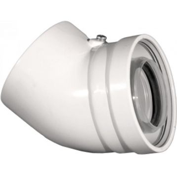 Коліно 45 град. для конденсаційного котла коаксіальне d80/125 PP-R (CE.00.66 C)
