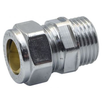 Перехідник (ХРОМ) затискний Comisa S.p.A. Ø15 x 1/2" З (8106103)