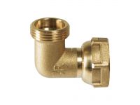 Коліно латунне з накидною гайкою Comisa S.p.A. Ø1/2" З х Comisa S.p.A. Ø3/4" НГ (7718361)