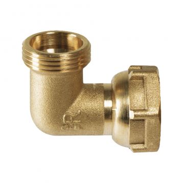 Коліно латунне з накидною гайкою Comisa S.p.A. Ø1/2" З х Comisa S.p.A. Ø3/4" НГ (7718361)