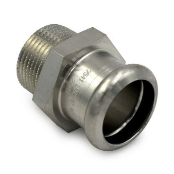 187 Перехідник нержавіючий Ø18 х 3/4" З INOXPRES® RM