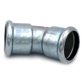 Колено стальное STEELPRES® RM 381/450 Ø28 45° ВВ оцинкованное (отопление) (381028450)