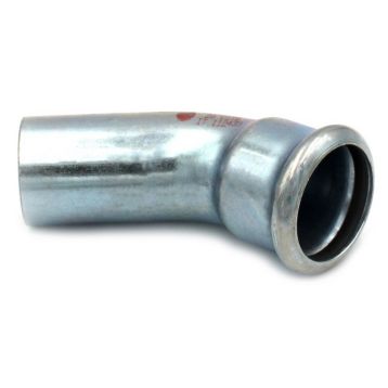 Колено стальное STEELPRES® RM 381/451 Ø22 45° ВН оцинкованное (отопление) (381022451)