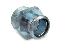 Перехідник сталевий STEELPRES® RM 387 Ø28 х 1" З оцинкований (опалення) (387100028)