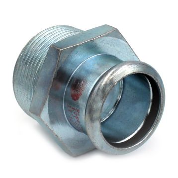 Перехідник сталевий STEELPRES® RM 387 Ø18 х 1/2" З оцинкований (опалення) (387102018)