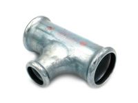 Редукционный тройник стальной STEELPRES® RM 392 Ø22 х 18 х 22 оцинкованный (отопление) (392022018)