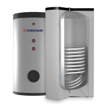 Бойлер 400 л BOLLY® 1 ST FB (під`єдн. по осі) WB (тверда незй. ізол.) POLYWARM® Cordivari srl