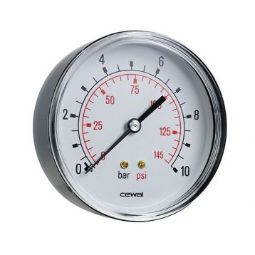91419511 Манометр Ø100 1/2" 16 бар фронтальний Cewal S.p.A.