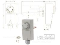 91934020 Термостат занурювальний 30÷90°С TURE 10 датчик 10 см Cewal S.p.A.