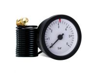 91400226 Капілярний манометр ID 52 P Ø52 1/4" 6 бар (чорний корпус) L1500 мм Cewal S.p.A.