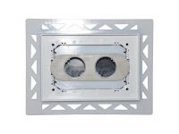 VS0879033 Клавіша (пневматика) WHITE MAT для кастомізації (біла квадратна) Valsir S.p.A.