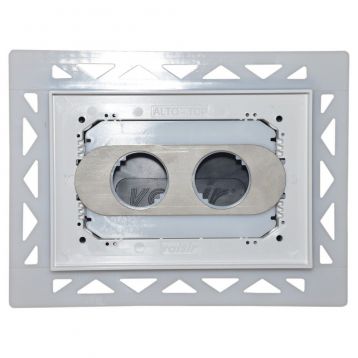 VS0879033 Клавіша (пневматика) WHITE MAT для кастомізації (біла квадратна) Valsir S.p.A.