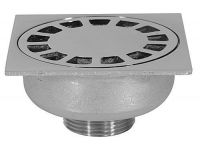 650P100 Трап вертикальний латунний хромований 100 x 100 мм x Ø1 1/4" З Ghidini SpA