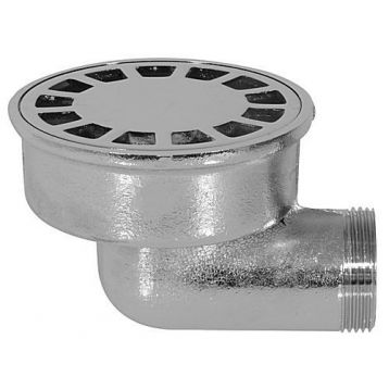 653P100 Трап круглий горизонтальний латунний хромований Ø100 мм x Ø1 1/4" З Ghidini SpA