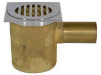 721 Трап горизонтальний латунний 100 x 100 x Ø40 мм Ghidini SpA