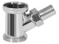 848 Патрубок латунний для підлючення пральної машини Ø1 1/4" Ghidini SpA