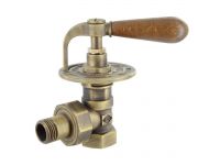 Кран радиаторный угловой Carlo Poletti Srl BRONZE Ø1/2" CLASSIC-ART (V6733L10MA)