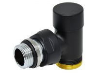 Кран отсекающий угловой Carlo Poletti Srl BLACK MATTE Ø1/2" х 24-19 COMPACT (V150211EFS9005O)