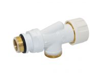 Термоклапан реверсивний Carlo Poletti Srl БІЛИЙ корпус+штуцер Ø1/2" х 24-19 FIRST REVERSA (V18411EF)