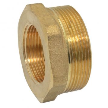 F593R020 Перехідник латунний (футорка) Ø1 1/4" х 2" ВЗ FP Pattaroni