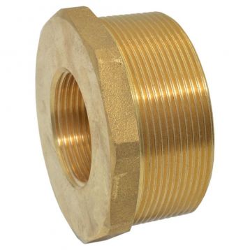 F593R026 Перехідник латунний (футорка) Ø1 1/4" х 2 1/2" ВЗ FP Pattaroni