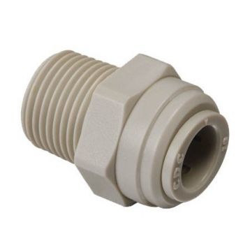 Перехідник в комплекті зі скобою Ø1/4" (трубка) х Ø3/8" ЗР Polyacetal CDC Fluidtech Europe S.r.l