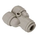 Трійник Y-подібний в комплекті зі скобою CDC Fluidtech Europe S.r.l. Ø1/4" Polyacetal (HUY1/4-1/4G+HCP06-1/4)
