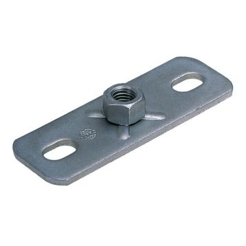 Mupro Підп'ятник (фронтальна плита) варіант №2 M12 (120 x 40 x 4) оцинкований (112459)