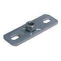 Мuepro Підп'ятник (фронтальна плита) варіант №2 M12 (120 x 40 x 4) оцинкований (112459)