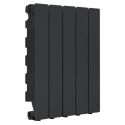 Радіатор опалення алюмінієвий (10 секцій) FONDITAL BLITZ SUPER B4 BLACK COFFEE чорний 350/100 16 атм (VC053V01410)