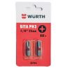 Бита WURTH PH3-1/4-L25 мм в блистере (2 шт) (0614176648902)