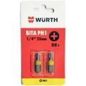 Біта WURTH PH1-1/4-L25 мм в блістері (2 шт) (0614176274902)