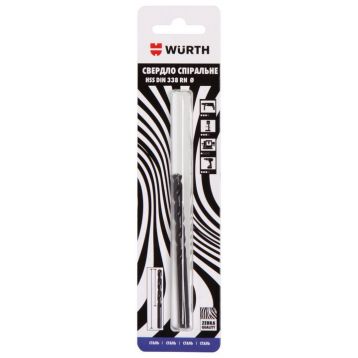 Свердло спіральне по металу WURTH HSS DIN338 3,5 мм ZEBRA (0624000350901)