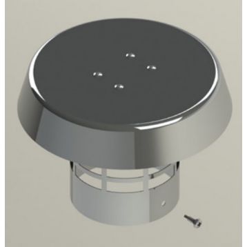 A1111213 Кінцевий вітрозахисний вертикальний елемент Ø80 mm (нержавійка)