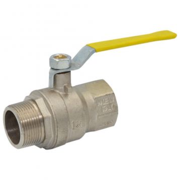 79550110 Кран газовий кульовий MISSUORI GAS Ø1 1/4" ВЗ сталева ручка Idrosanitaria Bonomi