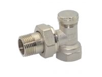 56030404 Кран радіаторний відсікаючий Ø1/2" кутовий PN10 +95°C Idrosanitaria Bonomi