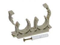 Кліпса подвійна + шуруп PP з клямкою Ø20 (бежева) Capricorn S.A. (9-9841-020-00-01-04)