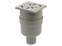 Трап вертикальний нержавіюча решітка Ø50 x 100 мм Capricorn S.A. (9-2600-050-46-01-04)