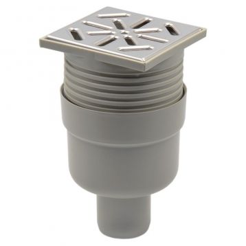 Трап вертикальний нержавіюча решітка Ø50 x 100 мм Capricorn S.A. (9-2600-050-46-01-04)