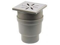 Трап вертикальний нержавіюча решітка Ø100 x 150 мм Capricorn S.A. (9-2600-110-46-01-04)