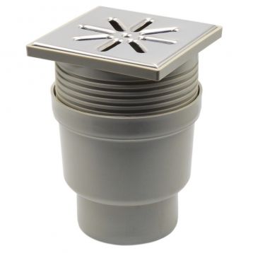 Трап вертикальний нержавіюча решітка Ø100 x 150 мм Capricorn S.A. (9-2600-110-46-01-04)