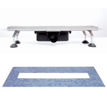 Трап-лоток з гідроізоляцією душ. Aqua Ambient Ø50 L900 мм Capricorn S.A. (9-2971-900-30-24-12)