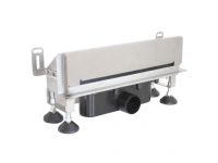 Capricorn Трап-лоток пристенный душевой Ø50 полированная панель 391 х 174 х 119 мм (9-2922-050-00-24-12)