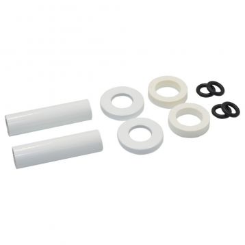 Carlo Poletti Комплект трубок + накладок Ø38-Ø18-L70 мм БЕЛЫЙ (A54607E)