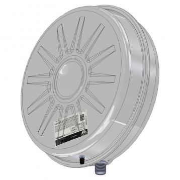 ZILMET 13B6001000 / Бак розширювальний плоский OP 10 л 3/4"G Ø387 H110 мм 3 bar 90°C (13B6001018)