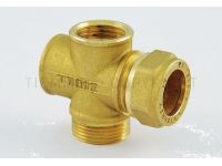 1117FD Solar Крос-фітинг для підключення зонду/ПВ/труби Ø22 x 3/4" Tiemme Raccorderie Spa (4710014)